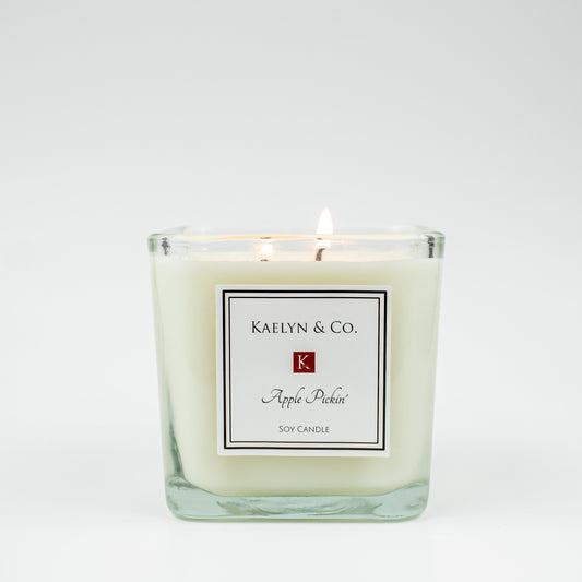 Banana Bread Medium Cube Candle