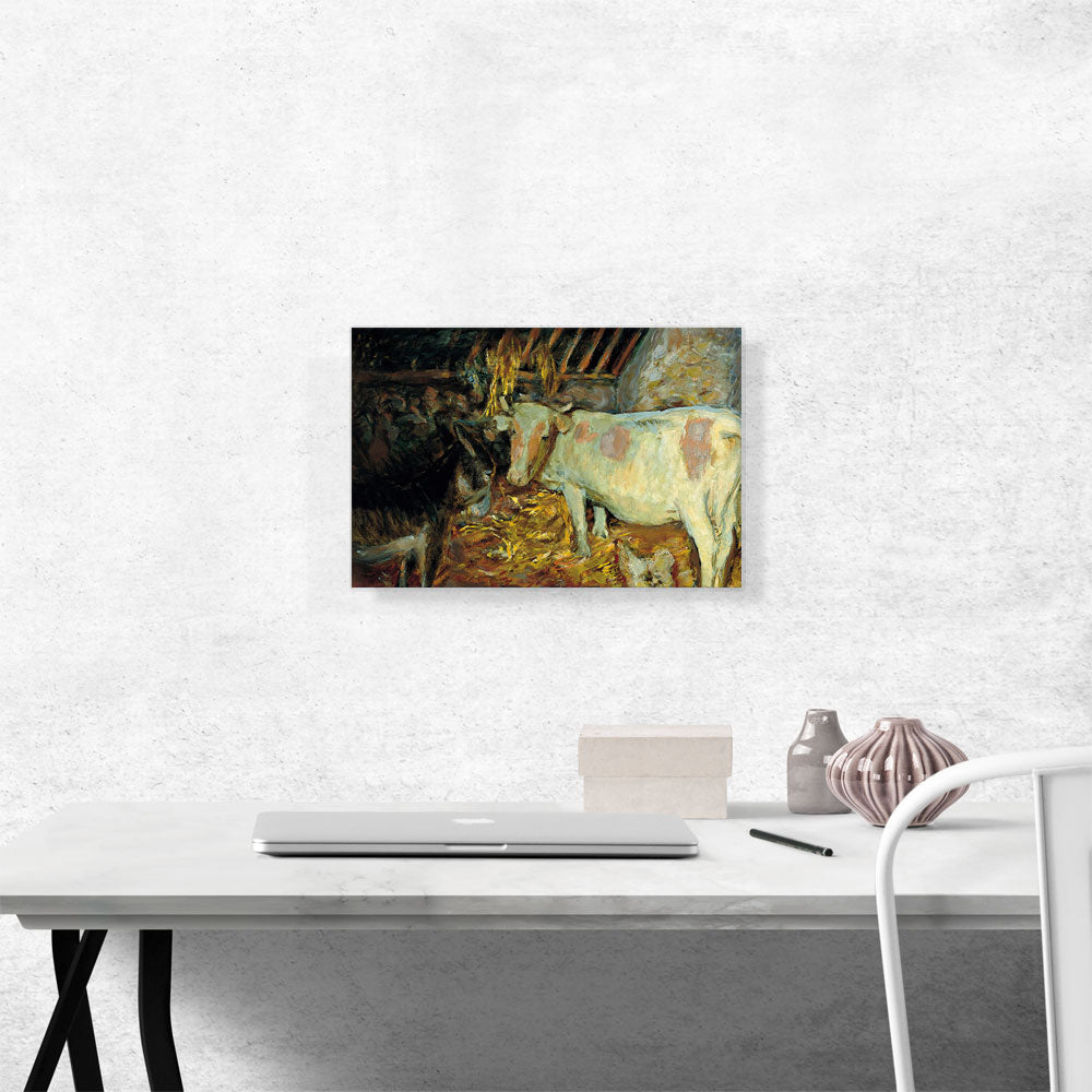 The Barn With Cow In The Stable 1912