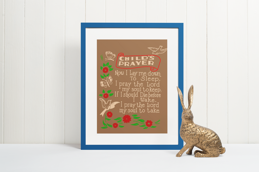 Child's Prayer Pop Art Canvas Print