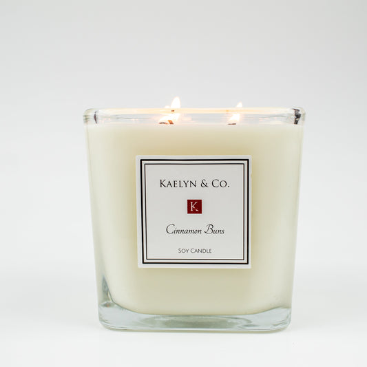 Cinnamon Buns Large Cube Candle