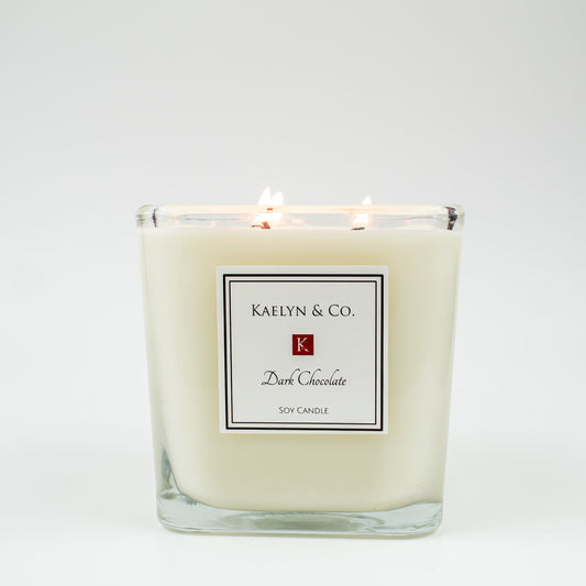 Dark Chocolate Large Cube Candle