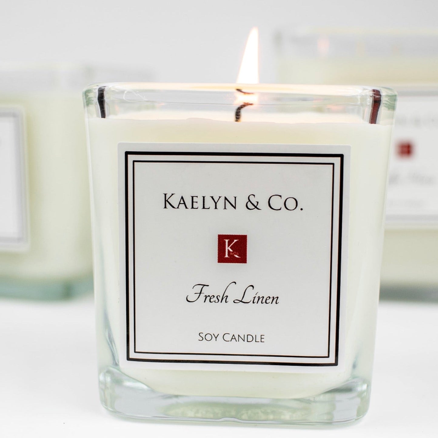 Fresh Linen Small Cube Candle