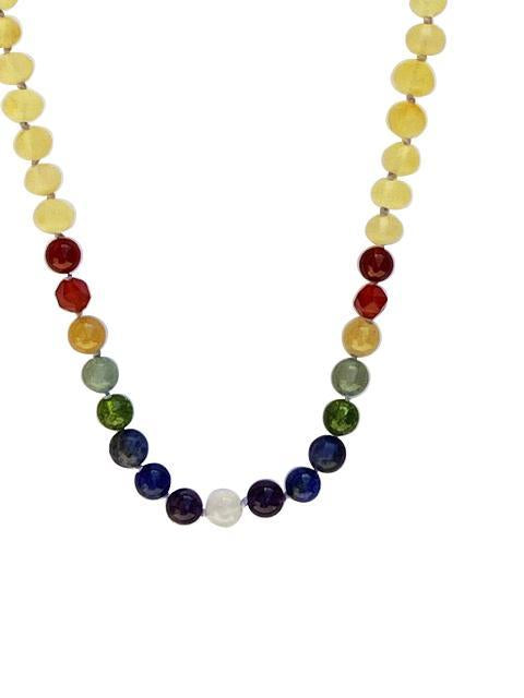 Amber + Rainbow Gemstone Baby