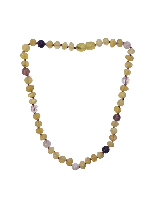 Amber + Pink Gemstone Baby