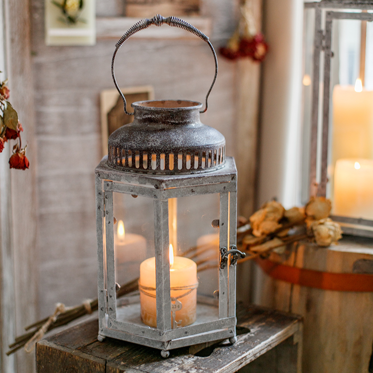 Metal Lantern Candle Holder