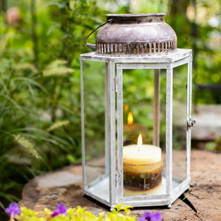 Metal Lantern Candle Holder