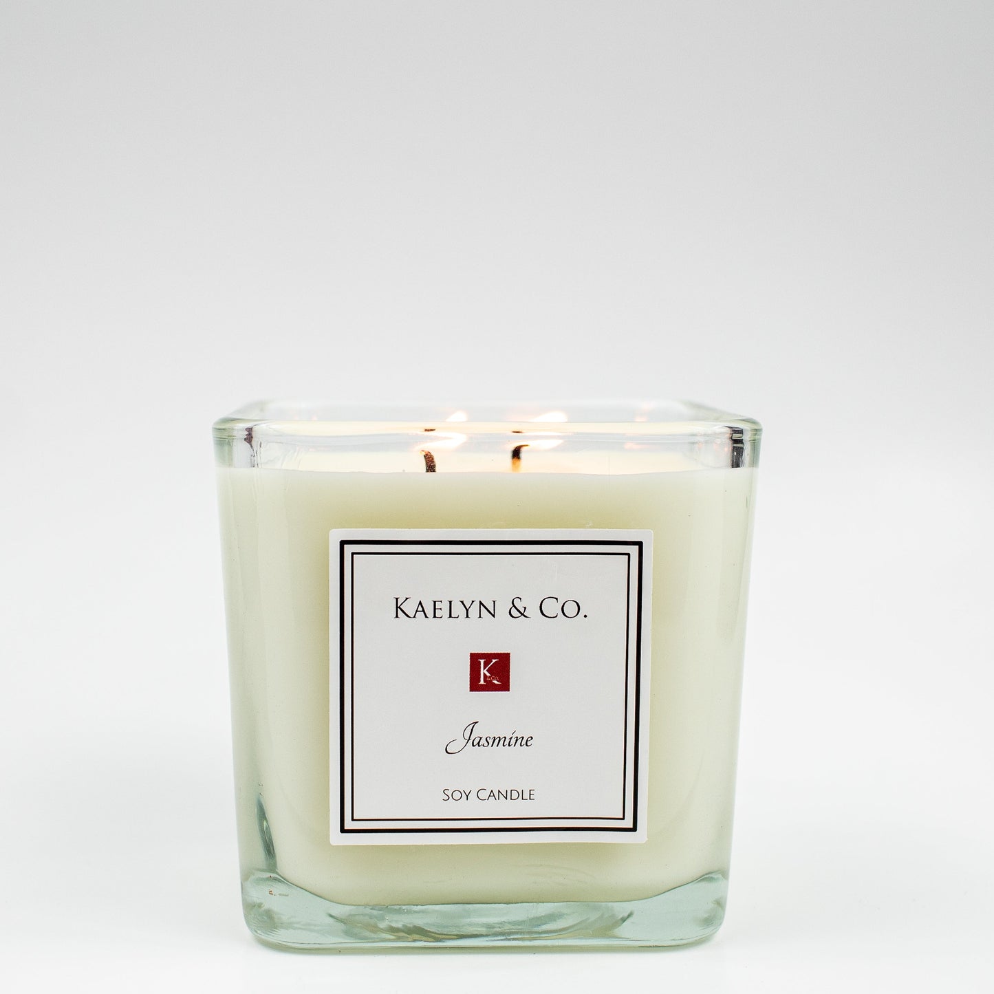 Jasmine Medium Cube Candle