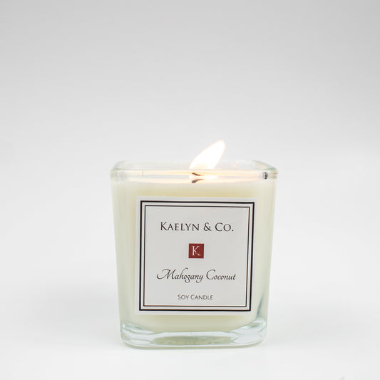 Mahogany Coconut Small Cube Candle
