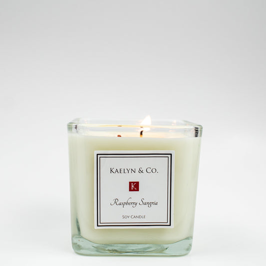 Raspberry Sangria Medium Cube Candle