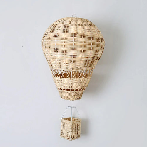 Rattan Hot Air Balloon Decor Hand-woven Wall Hanging Decor Handmade