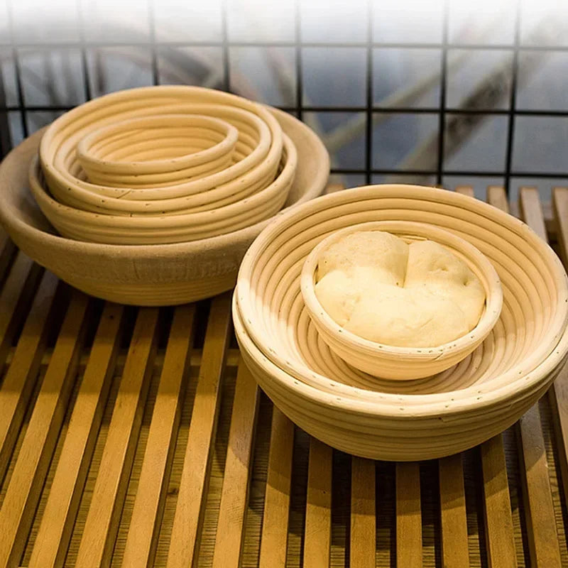 Natural Rattan Bread Proofing Basket Handmade Rattan Wicker Baking