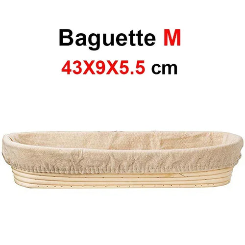 Natural Rattan Bread Proofing Basket Handmade Rattan Wicker Baking