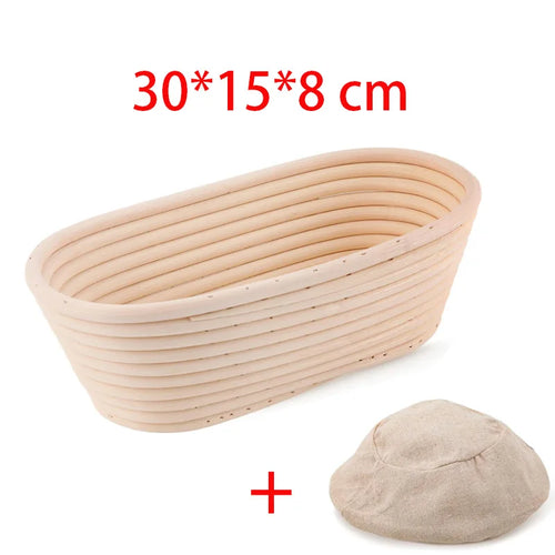 Natural Rattan Bread Proofing Basket Handmade Rattan Wicker Baking