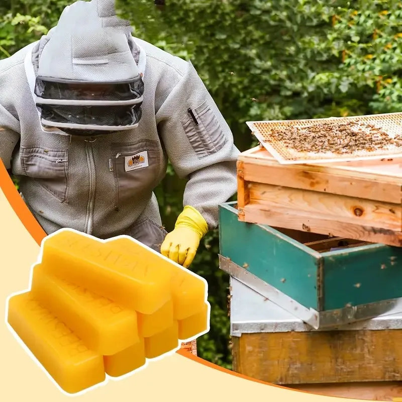 4/8pcs Pure Beeswax Blocks, High-Quality Waxing Material, for DIY