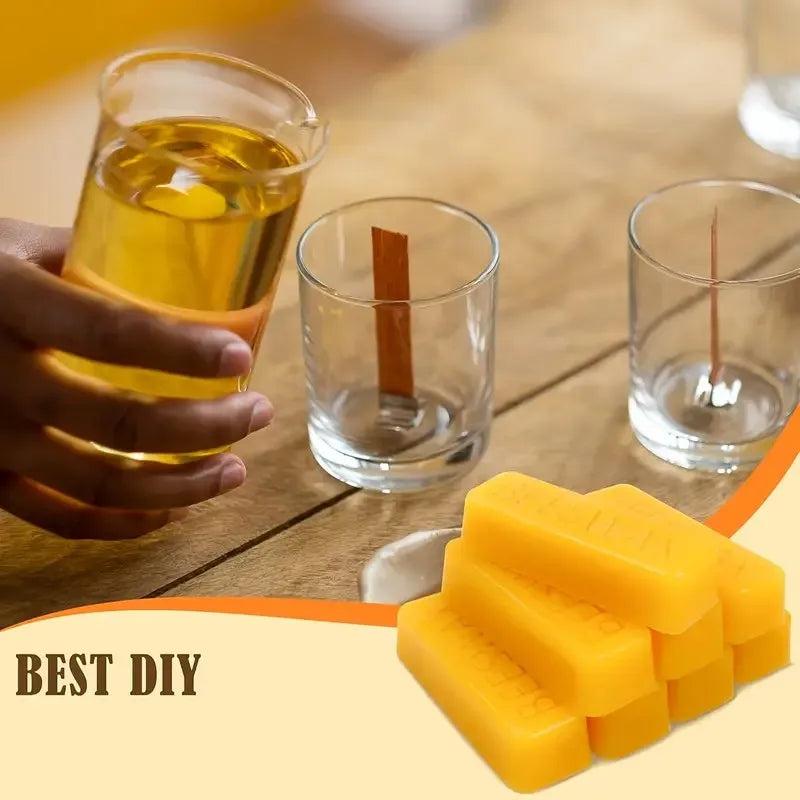 4/8pcs Pure Beeswax Blocks, High-Quality Waxing Material, for DIY