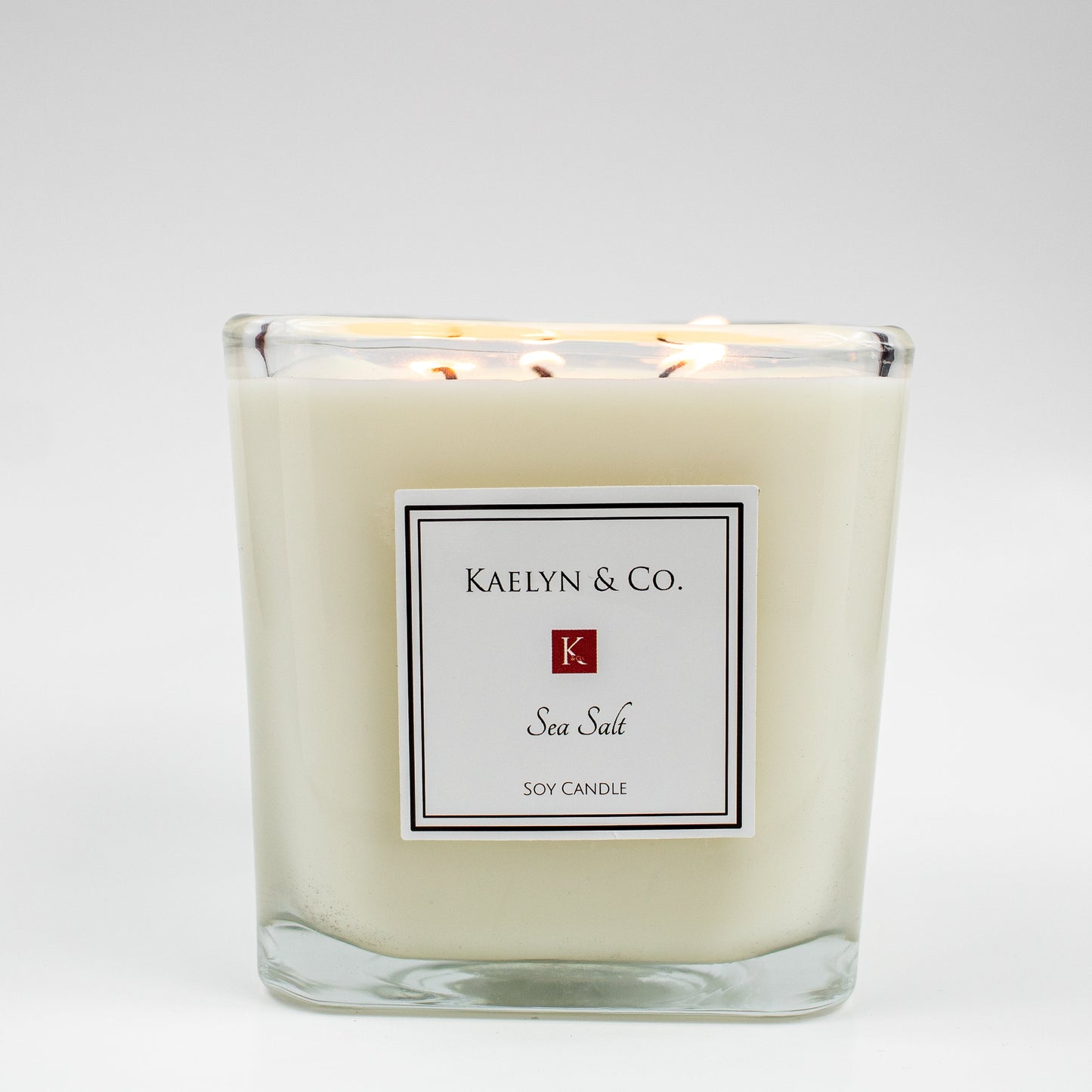 Sea Salt Large Cube Candle