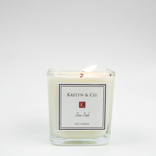 Sea Salt Small Cube Candle