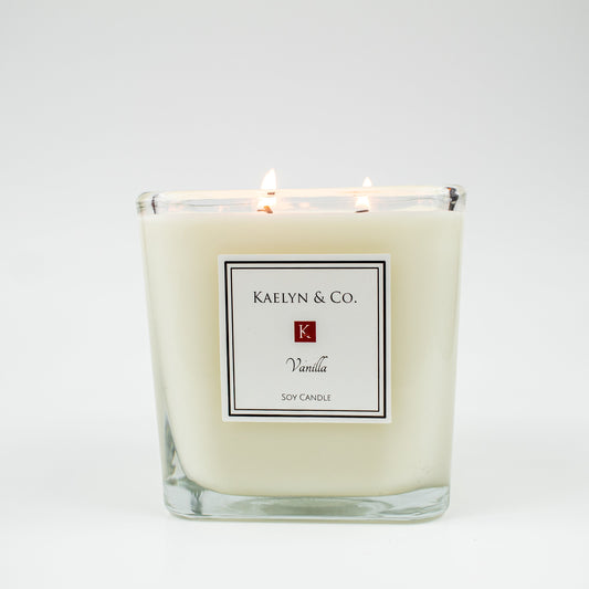 Vanilla Large Cube Candle
