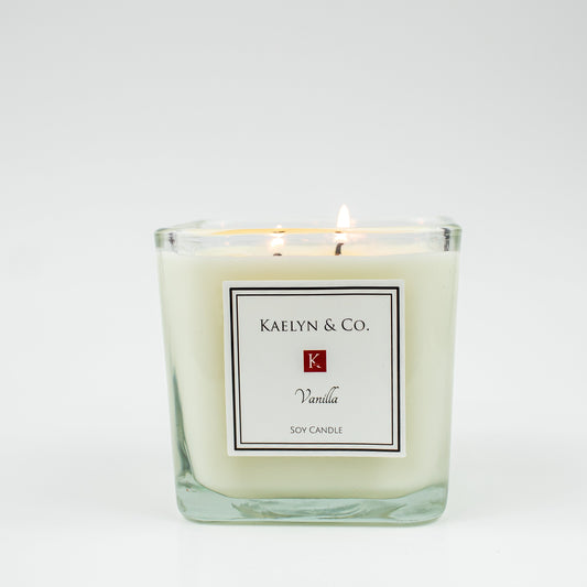 Vanilla Medium Cube Candle
