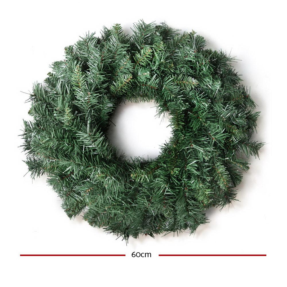Jingle Jollys 60cm Christmas Wreath Garland Xmas Decorations Wedding