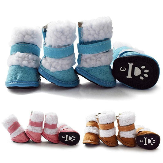 Cozypaws - Stylish Lamb Wool Pet Shoes For Winter