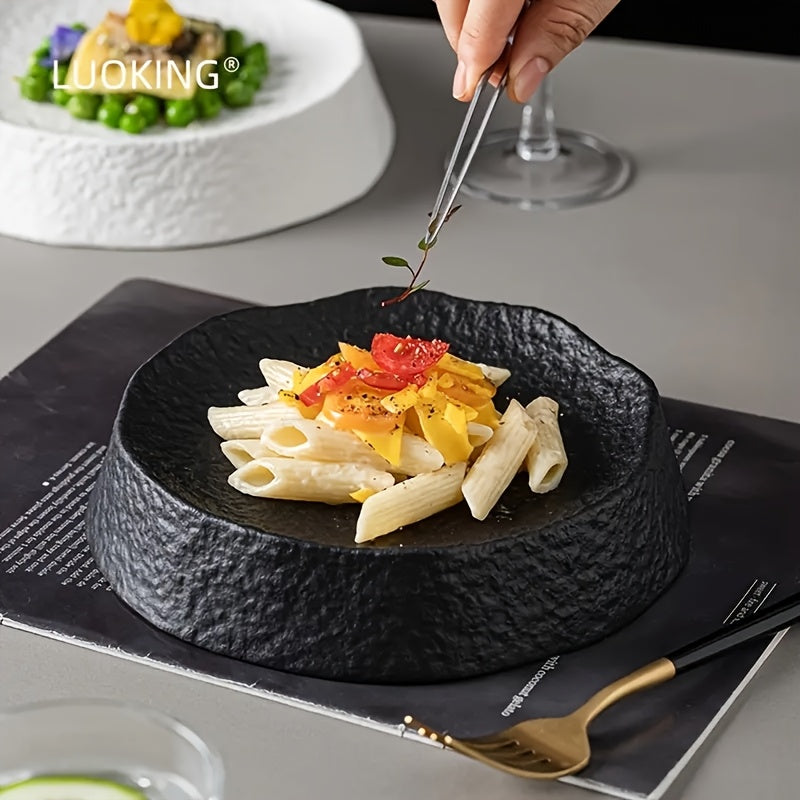 Elegant Ceramic Dinner Plate  Unique Design for Fine Dining