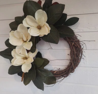 24" Magnolia Wreath