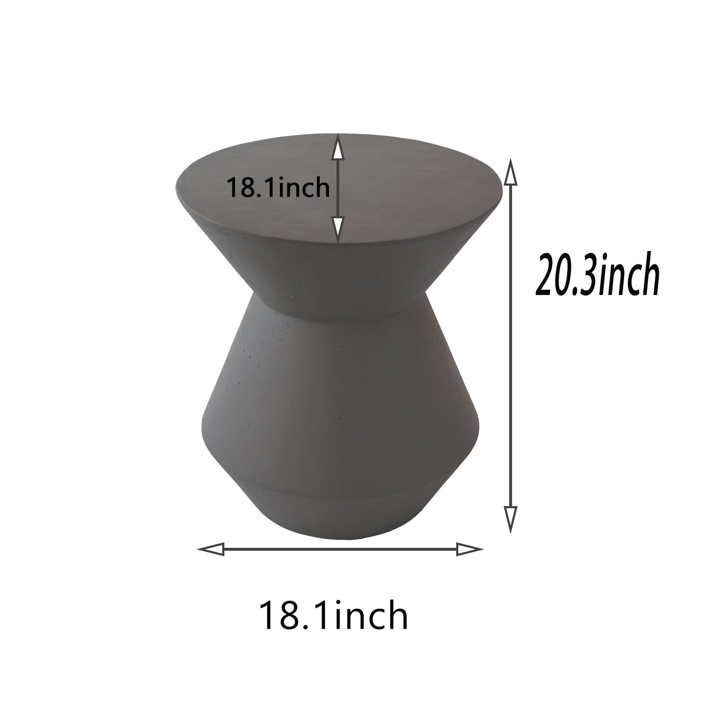 Decorative Garden Conner Table,18.1' H Modern Heavy Duty Patio Sturdy