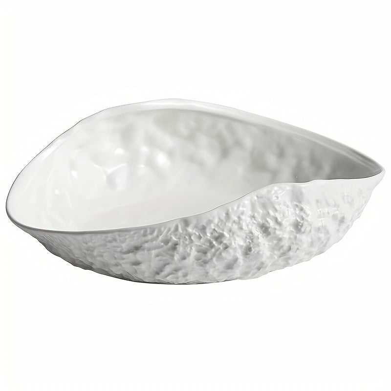 Elegant ShellShaped Ceramic Dish Ideal for Seafood